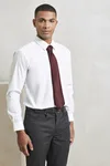 Premier Workwear Satin Krawatte 8,5 cm breit, Aubergine (ca. Pantone 5115C) 144 x 8,5 cm, PW750 – Bild 2