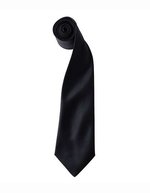 Premier Workwear Satin Krawatte 8,5 cm breit – Black