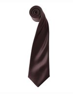 Premier Workwear Satin Krawatte 8,5 cm breit – Brown (ca. Pantone 476)