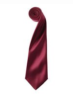 Premier Workwear Satin Krawatte 8,5 cm breit, Apple (ca. Pantone 360C) 144 x 8,5 cm, PW750 – Burgundy (ca. Pantone 216)