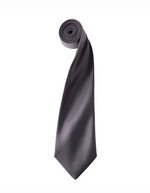 Premier Workwear Satin Krawatte 8,5 cm breit, Apple (ca. Pantone 360C) 144 x 8,5 cm, PW750 – Dark Grey