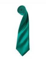Premier Workwear Satin Krawatte 8,5 cm breit, Apple (ca. Pantone 360C) 144 x 8,5 cm, PW750 – Emerald (ca. Pantone 341)