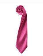 Premier Workwear Satin Krawatte 8,5 cm breit, Apple (ca. Pantone 360C) 144 x 8,5 cm, PW750 – Hot Pink (ca. Pantone 214c)