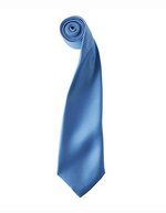 Premier Workwear Satin Krawatte 8,5 cm breit, Apple (ca. Pantone 360C) 144 x 8,5 cm, PW750 – Midblue (ca. Pantone 2718)