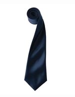 Premier Workwear Satin Krawatte 8,5 cm breit, Apple (ca. Pantone 360C) 144 x 8,5 cm, PW750 – Navy (ca. Pantone 2766)