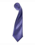 Premier Workwear Satin Krawatte 8,5 cm breit, Apple (ca. Pantone 360C) 144 x 8,5 cm, PW750 – Purple (ca. Pantone 269)