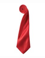 Premier Workwear Satin Krawatte 8,5 cm breit, Apple (ca. Pantone 360C) 144 x 8,5 cm, PW750 – Red (ca. Pantone 200)