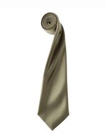 Premier Workwear Satin Krawatte 8,5 cm breit, Apple (ca. Pantone 360C) 144 x 8,5 cm, PW750 – Sage (ca. Pantone 5497)
