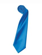 Premier Workwear Satin Krawatte 8,5 cm breit, Apple (ca. Pantone 360C) 144 x 8,5 cm, PW750 – Sapphire (ca. Pantone 300)