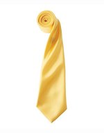 Premier Workwear Satin Krawatte 8,5 cm breit, Apple (ca. Pantone 360C) 144 x 8,5 cm, PW750 – Sunflower (ca. Pantone 136c)