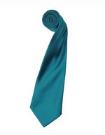 Premier Workwear Satin Krawatte 8,5 cm breit, Apple (ca. Pantone 360C) 144 x 8,5 cm, PW750 – Teal (ca. Pantone 3155)