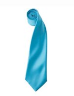 Premier Workwear Satin Krawatte 8,5 cm breit, Apple (ca. Pantone 360C) 144 x 8,5 cm, PW750 – Turquoise (ca. Pantone 312)