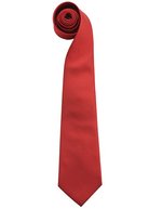 Premier Workwear Moderne Polyester Krawatte – Burgundy (ca. Pantone 200C)