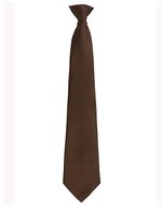 Premier Workwear Fashion Clip Krawatte in Trendfarben – Brown (ca. Pantone 476C)