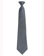 Premier Workwear Fashion Clip Krawatte in Trendfarben, Black (ca. Pantone Black C) 47 x 10 cm, PW785 – Grigio scuro (ca. Pantone 431C)