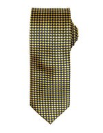 Premier Workwear Hahnentrittmuster Krawatte, 100% Polyester – Gold