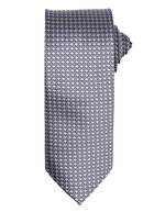 Premier Workwear Hahnentrittmuster Krawatte, 100% Polyester – Silver (ca. Pantone Cool Gray 7C)
