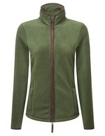 Premier Workwear Fleecejacke mit Zwei-Wege-Reißverschluss, Burgundy (ca. Pantone 209C)/Brown (ca. Pantone 4975C) M, PW824 – Moss Green (ca. Pantone 2410C)/Brown (ca. Pantone 4975C)