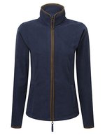 Premier Workwear Fleecejacke mit Zwei-Wege-Reißverschluss, Burgundy (ca. Pantone 209C)/Brown (ca. Pantone 4975C) M, PW824 – Navy (ca. Pantone 533C)/Brown (ca. Pantone 4975C)