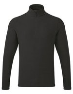 Polaire micro unisexe 'Recyclight' col zippe 1/4 – Black