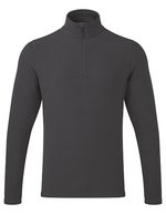 Polaire micro unisexe 'Recyclight' col zippe 1/4 – Dark Grey