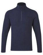 Polaire micro unisexe 'Recyclight' col zippe 1/4 – Navy