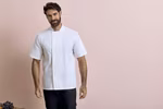 Premier Workwear Giacca da Cuoco in Cotone con Collo alla Coreana – Black (ca. Pantone Black C)