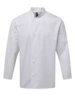 Premier Workwear Langärmelige Kochjacke mit Mandarin-Kragen, Black (ca. Pantone Black C) XXL, PW901 – Bild 3