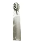 Premier Workwear Damen-Business-Schal 100% Polyester 140x25 cm, Black 140 x 25 cm, PWB30 – Silver (ca. Pantone 427C)