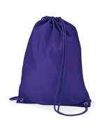Quadra Wasserabweisender Gymsac 7L Polyester, Black 31 x 40 cm, QD17 – Viola