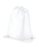 Quadra Wasserabweisender Gymsac 7L Polyester, Black 31 x 40 cm, QD17 – Bianco