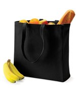 Quadra Baumwoll-Canvas Shopper 20 Liter – Black