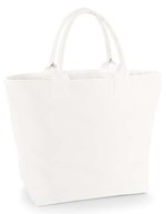 Quadra Canvas Deck Bag mit Streifendesign – Off White