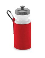 Quadra Wasserflasche mit Halter und Gürtelschlaufe, Black 7.5 x 7.5 x 20 cm, QD440 – Classic Red