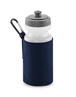 Quadra Wasserflasche mit Halter und Gürtelschlaufe, Black 7.5 x 7.5 x 20 cm, QD440 – French Navy