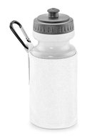Quadra Wasserflasche mit Halter und Gürtelschlaufe, Black 7.5 x 7.5 x 20 cm, QD440 – White