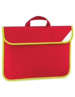 Quadra Enhanced-Viz Book Bag Bottle Green 38 x 28 cm (QD452) – Classic Red