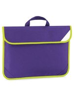 Quadra Enhanced-Viz Book Bag Bottle Green 38 x 28 cm (QD452), QD452 – Violet