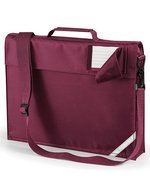 Quadra Junior Bücher Tasche mit Schultergurt – Burgundy