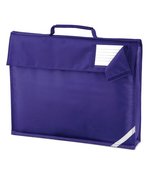 Quadra Junior Book Bag mit Reflektorelement, Black 37 x 30 x 6 cm, QD51 – Viola