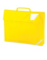 Quadra Junior Book Bag mit Reflektorelement, Black 37 x 30 x 6 cm, QD51 – Giallo