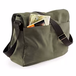 Quadra Vintage Canvas Shoulder Bag 14L, Vintage Military Green 40 x 30 x 12 cm, QD610 – image 4