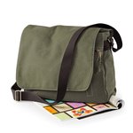 Quadra Vintage Canvas Umhängetasche 14L, Vintage Military Green 40 x 30 x 12 cm, QD610 – Bild 5