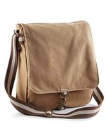Quadra Vintage Canvas Umhängetasche mit Reißverschluss, Sahara 29 x 34 x 10 cm, QD611 – Bild 1