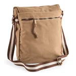 Quadra Vintage Canvas Shoulder Bag with Zip, Sahara 29 x 34 x 10 cm, QD611 – image 4