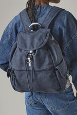 Quadra Vintage Canvas Rucksack mit Kordelzug, Sahara 30 x 36 x 16 cm, QD612 – Bild 1