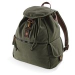 Quadra Vintage Canvas Rucksack mit Kordelzug, Sahara 30 x 36 x 16 cm, QD612 – Bild 3