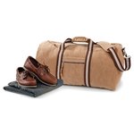 Quadra Vintage Canvas Weekender mit Schultergurt, Sahara 58 x 30 x 30 cm, QD613 – Bild 3