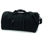 Quadra Vintage Canvas Weekender mit Schultergurt, Sahara 58 x 30 x 30 cm, QD613 – Vintage Noir