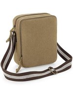 Quadra Vintage Canvas Mini Reporter Umhängetasche – Sahara
